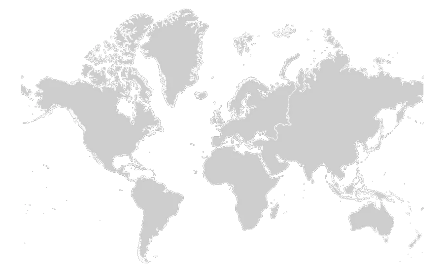 World map with Odoo offices